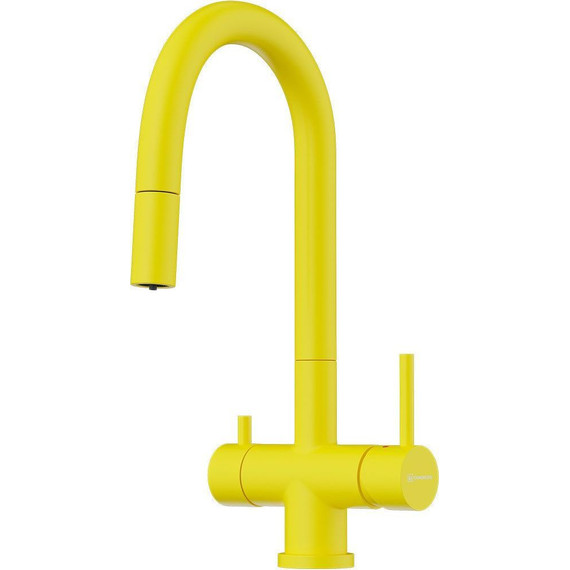 Смеситель для кухни Omoikiri Akita-S SL 4994440, sicilian lemon матовый - фото 