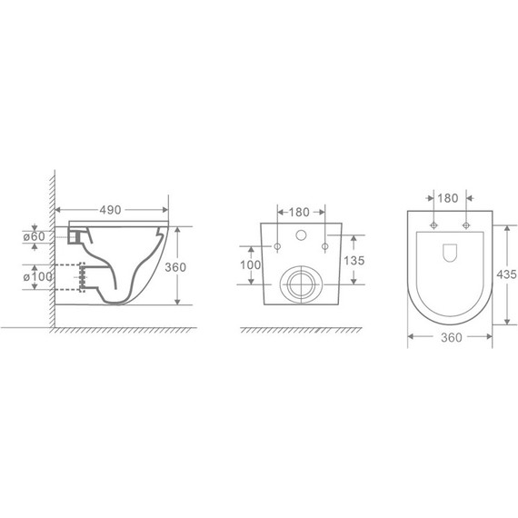 Инсталляция Ideal Standard Prosys Eco Frame M с подвесным безободковым унитазом Azario Gloria AZ-2003 - фото, картинка 15 Инсталляция Ideal Standard Prosys Eco Frame M с подвесным безободковым унитазом Azario Gloria AZ-2003 - фото 15