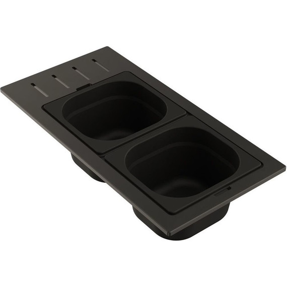 Контейнер для кухонной мойки Omoikiri DC-02-2 GB 4999076, графит - фото 
