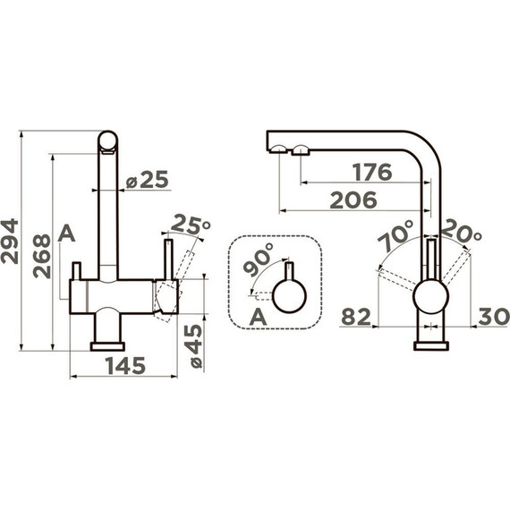 Смеситель для кухни Omoikiri Nagano TO 4994434, toscana матовый - фото 2