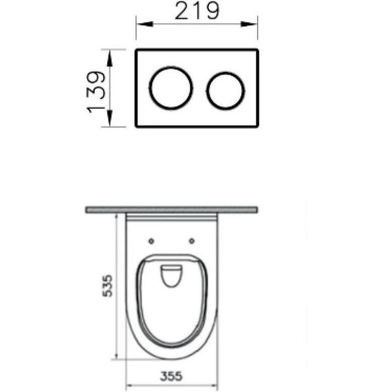 Инсталляция с подвесным безободковым унитазом Vitra S40 L-Box 9005B003-7211 - фото, картинка 6 Инсталляция с подвесным безободковым унитазом Vitra S40 L-Box 9005B003-7211 - фото 6