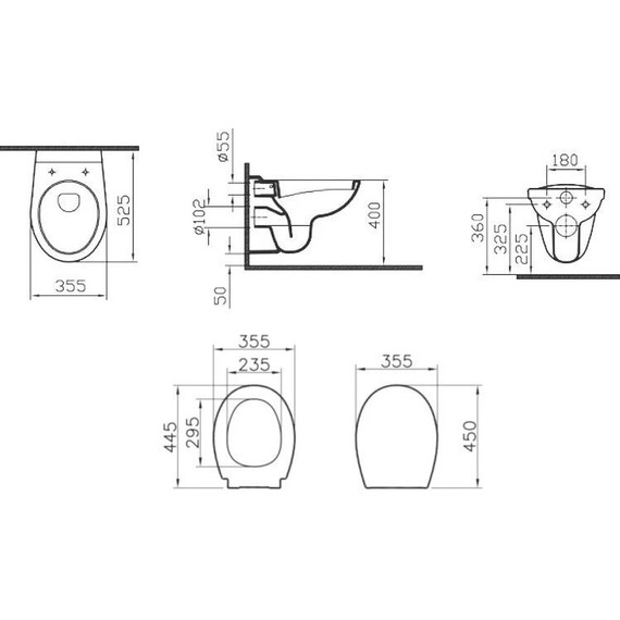 Инсталляция с подвесным унитазом Vitra Normus L-Box 9773B003-7206 - фото, картинка 7 Инсталляция с подвесным унитазом Vitra Normus L-Box 9773B003-7206 - фото 7
