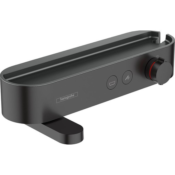 Смеситель для ванны с термостатом Hansgrohe ShowerTablet Select 24340670, черный матовый - фото 