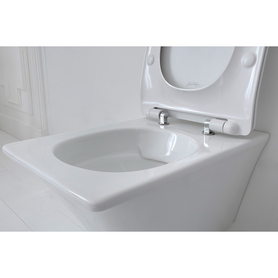 Унитаз подвесной безободковый Jacob Delafon Grands Boulevards EDW102-00 - фото 4