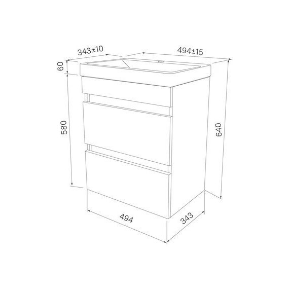 Тумба подвесная с раковиной Iddis Zodiac 50 см ZOD5CB0i95K, белый матовый - фото, картинка 7 Тумба подвесная с раковиной Iddis Zodiac 50 см ZOD5CB0i95K, белый матовый - фото 7
