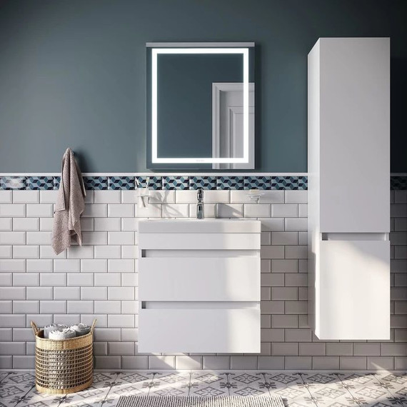 Тумба подвесная с раковиной Iddis Zodiac 60 см ZOD6CB0i95K, белый матовый - фото, картинка 4 Тумба подвесная с раковиной Iddis Zodiac 60 см ZOD6CB0i95K, белый матовый - фото 4