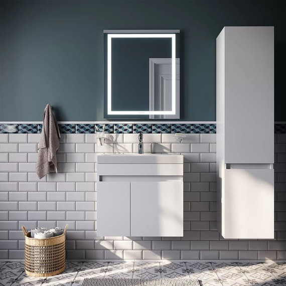 Тумба подвесная с раковиной Iddis Zodiac 60 см ZOD6CD0i95K, белый матовый - фото 4