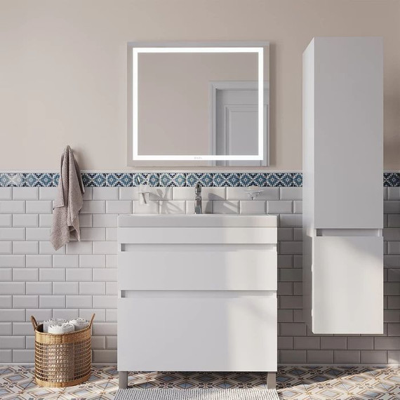 Тумба напольная с раковиной Iddis Zodiac 80 см ZOD8CBFi95K, белый матовый - фото 4