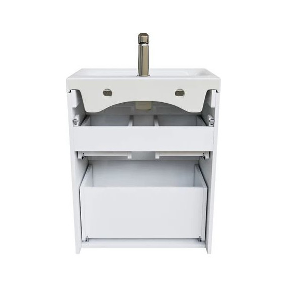 Тумба напольная с раковиной Iddis Zodiac 60 см ZOD6CBFi95K, белый матовый - фото 3