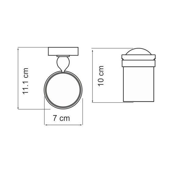 Стакан для зубных щеток WasserKraft Diemel K-2228 - фото 3
