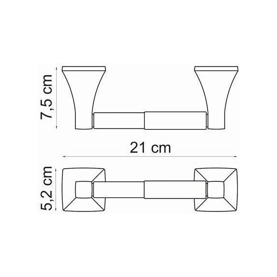 Держатель для туалетной бумаги WasserKraft Wern K-2522 - фото 3