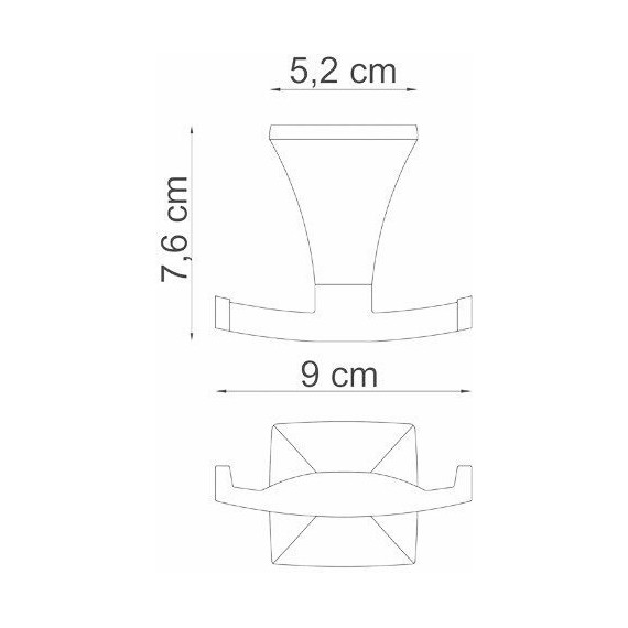 Двойной крючок WasserKraft Wern K-2523D - фото 3