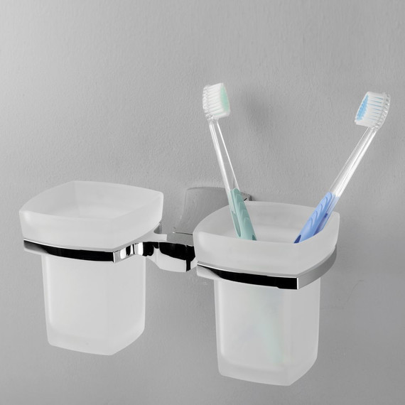 Двойной стакан для зубных щеток WasserKraft Wern K-2528D - фото 2