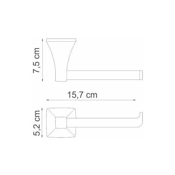 Держатель для туалетной бумаги WasserKraft Wern K-2596 - фото 3
