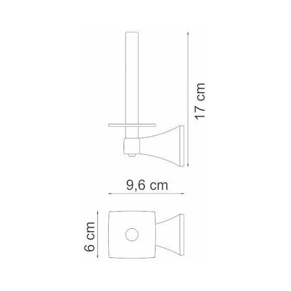 Держатель для туалетной бумаги WasserKraft Wern K-2597 - фото 3