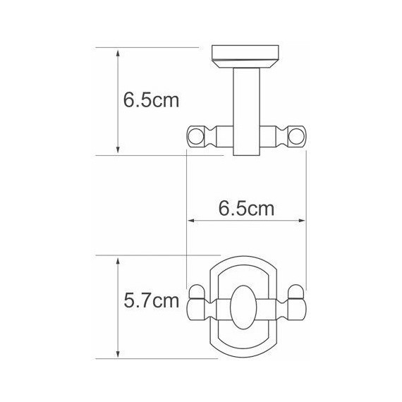 Двойной крючок WasserKraft Oder K-3023D - фото 3