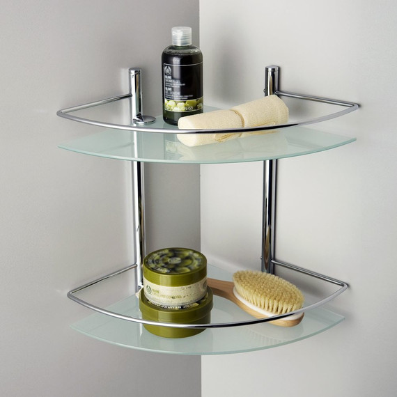 Стеклянная полка угловая WasserKraft K-3122 - фото 3