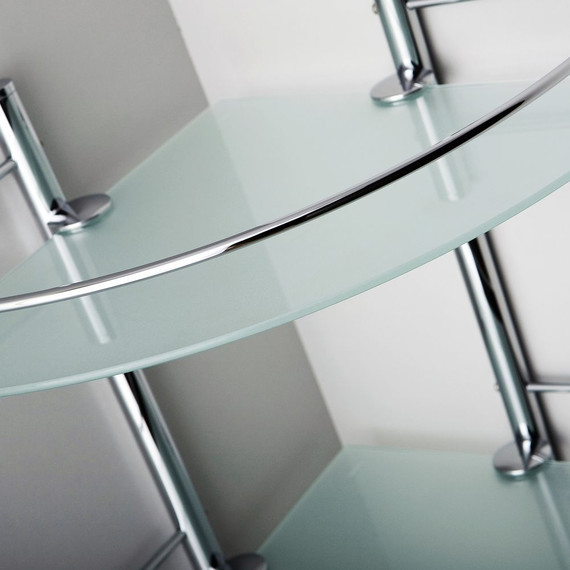 Стеклянная полка угловая WasserKraft K-3122 - фото 4