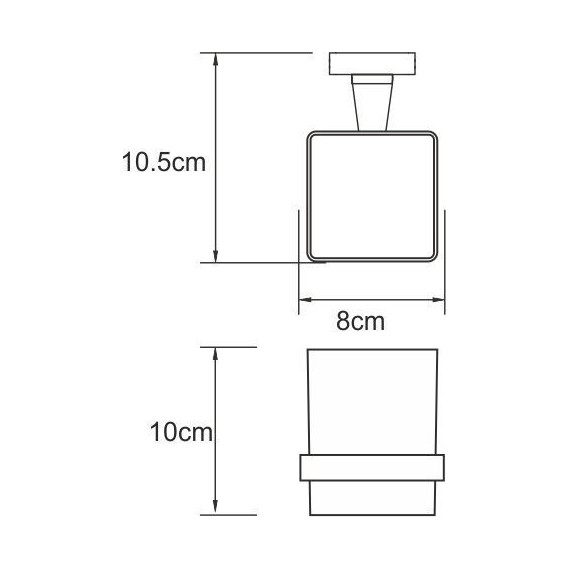 Стакан для зубных щеток WasserKraft Dill K-3928 - фото 3