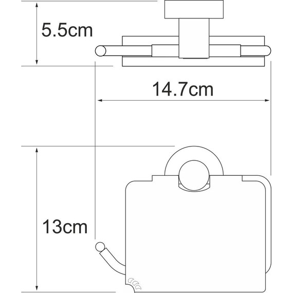 Держатель для туалетной бумаги WasserKraft Isen K-4025 - фото 3