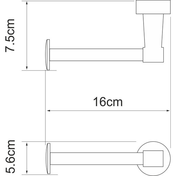 Держатель для туалетной бумаги WasserKraft Isen K-4096 - фото 3