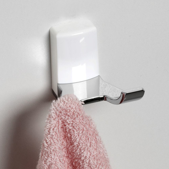 Двойной крючок WasserKraft Leine K-5023DW, цвет белый/хром - фото 2