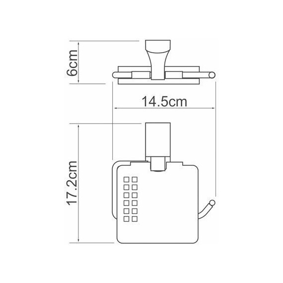 Держатель для туалетной бумаги WasserKraft Leine K-5025 - фото 3