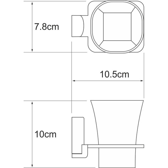 Стакан для зубных щеток WasserKraft Leine K-5028W - фото 3
