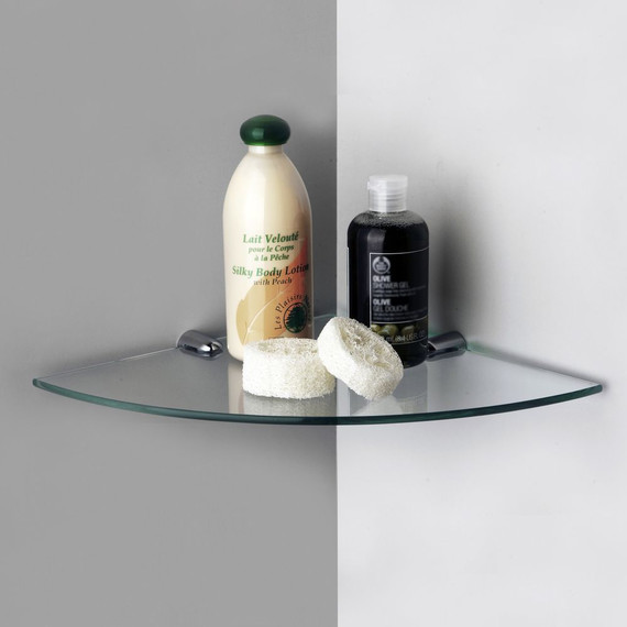 Стеклянная полка угловая WasserKraft K-533 - фото 2