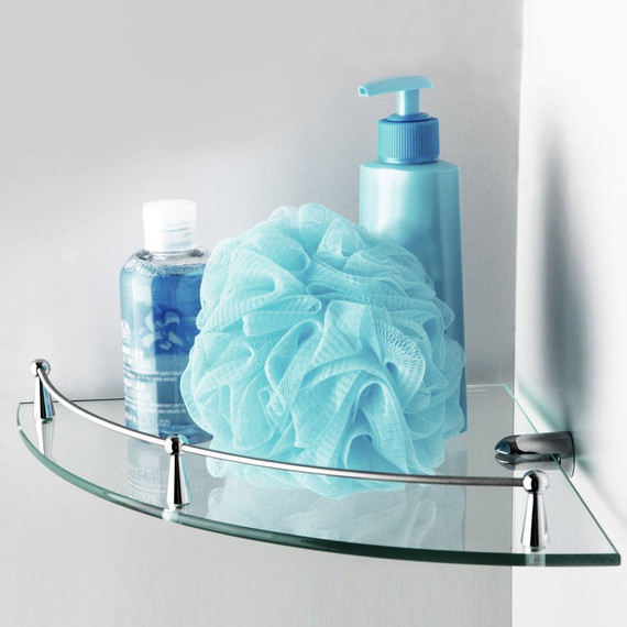 Стеклянная полка угловая WasserKraft K-544 - фото 2