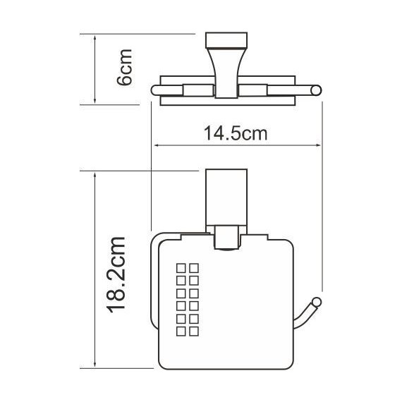 Держатель для туалетной бумаги WasserKraft Lopau K-6025 - фото 3