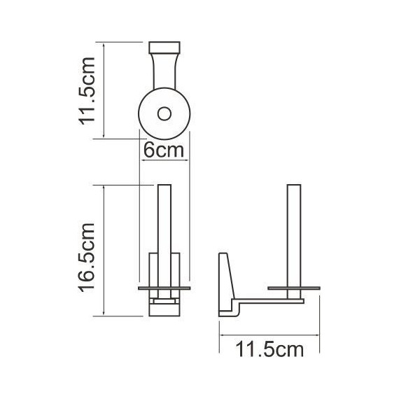 Держатель для туалетной бумаги WasserKraft Lopau K-6097 - фото 4