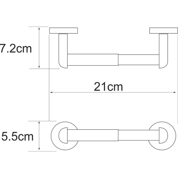 Держатель для туалетной бумаги WasserKraft Rhein K-6222 - фото 3