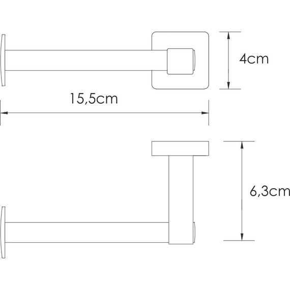 Держатель для туалетной бумаги WasserKraft Rhin K-8796, цвет никель - фото 3