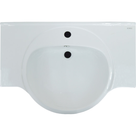 Тумба напольная с раковиной Стиль Глория 70Н см (раковина Teo), белый/дуб кантри - фото 5