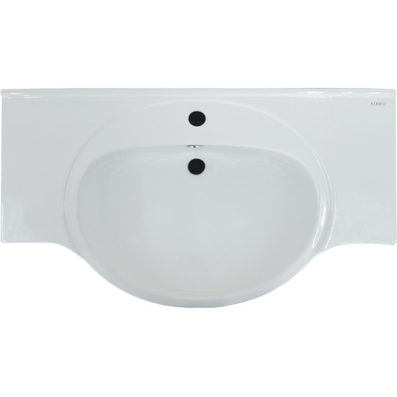 Тумба напольная с раковиной Стиль Глория 80Н см (раковина Teo), белый/дуб кантри - фото 5