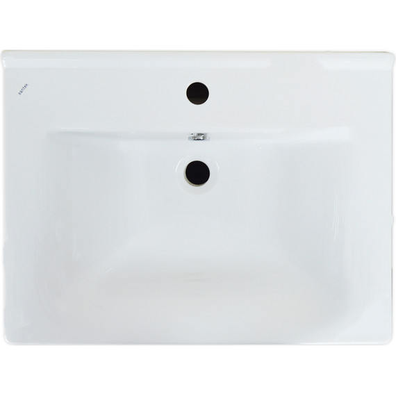 Тумба напольная с раковиной Стиль Stella 60/2Н см (раковина Миранда), белый/дуб дымчатый - фото 3