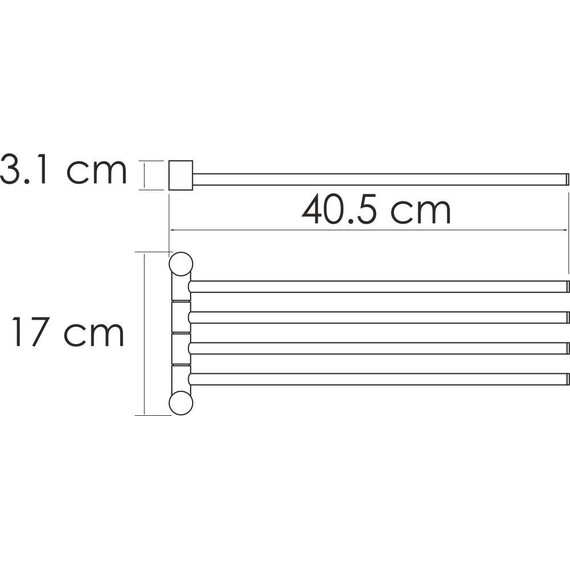 Держатель для полотенец WasserKraft K-1034W, цвет белый - фото 2