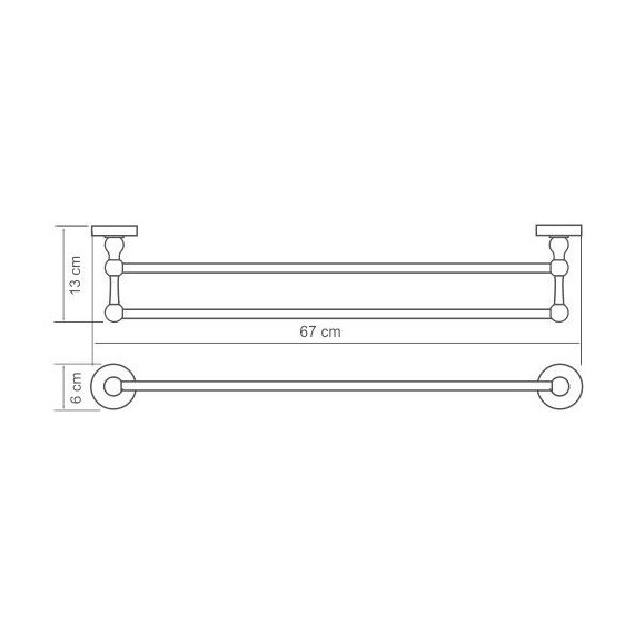 Полотенцедержатель WasserKraft Diemel K-2240 - фото 4
