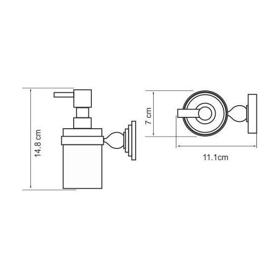 Дозатор для жидкого мыла WasserKraft Diemel K-2299 - фото 3