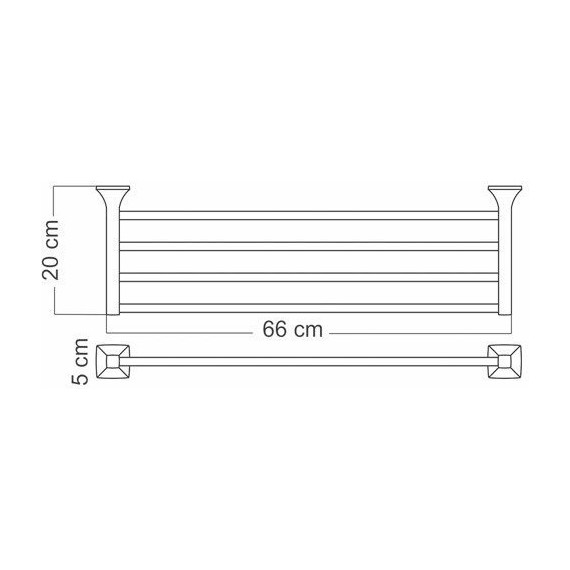 Полка для полотенец WasserKraft Wern K-2511 - фото 3