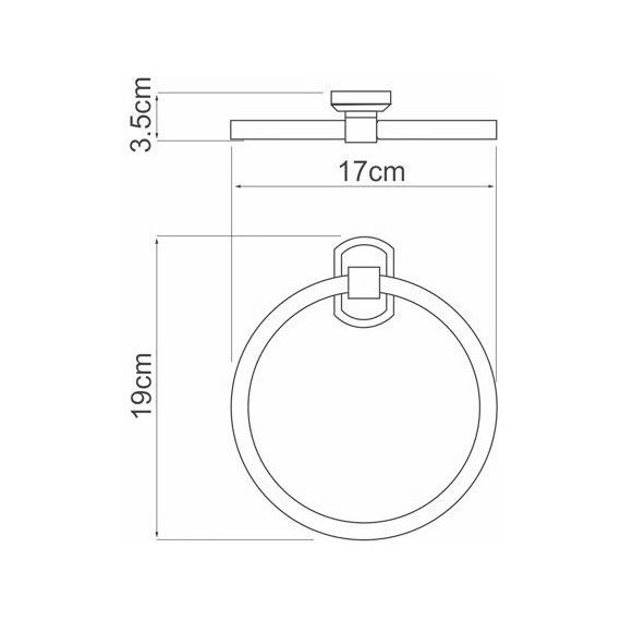 Кольцо для полотенец WasserKraft Oder K-3060 - фото 3