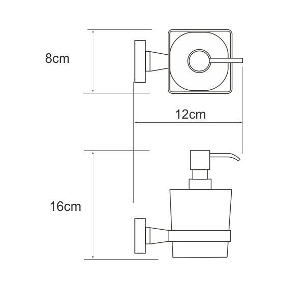 Дозатор для жидкого мыла WasserKraft Dill K-3999 - фото 3