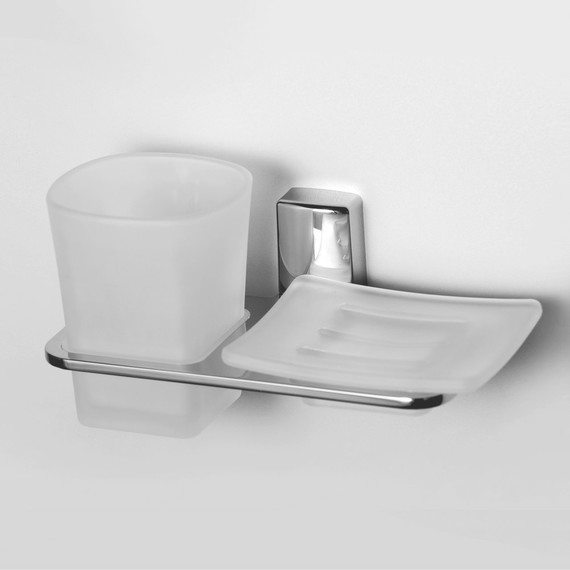 Стакан для зубных щеток с мыльницей WasserKraft Leine K-5026 - фото 2