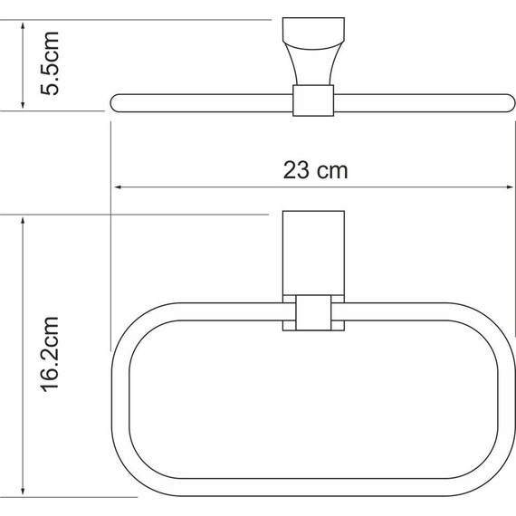 Кольцо для полотенец WasserKraft Leine K-5060W - фото 3
