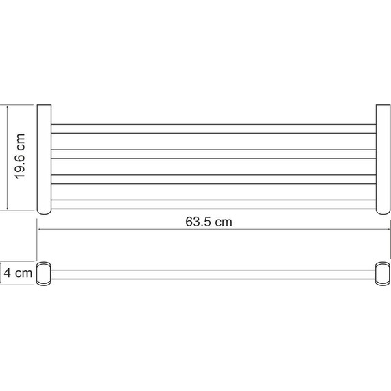 Полка для полотенец WasserKraft Berkel K-6811 - фото 4