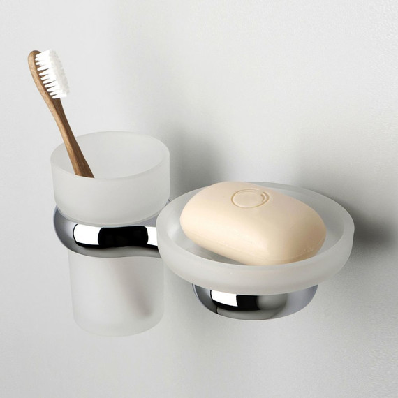 Стакан для зубных щеток с мыльницей WasserKraft Berkel K-6826 - фото 2