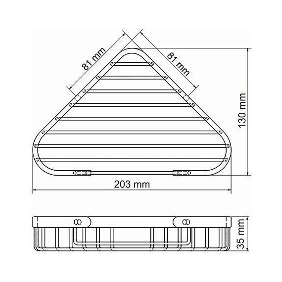 Полка угловая WasserKraft K-733 - фото 4