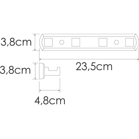 Набор крючков WasserKraft Rhin K-8774, цвет никель - фото 3