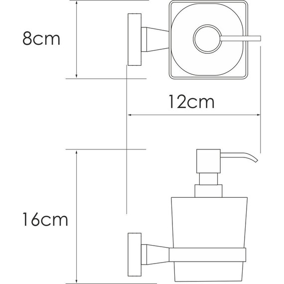 Дозатор для жидкого мыла WasserKraft Rhin K-8799, цвет никель - фото 3